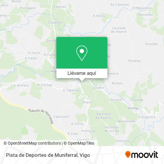 Mapa Pista de Deportes de Muniferral