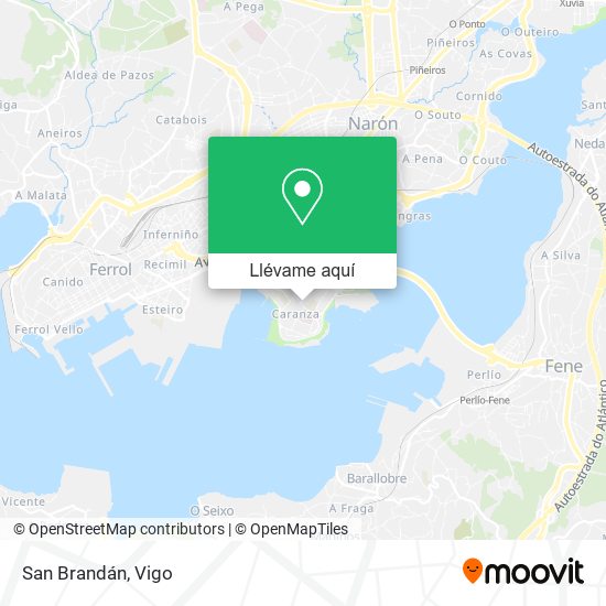 Mapa San Brandán