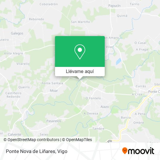 Mapa Ponte Nova de Liñares