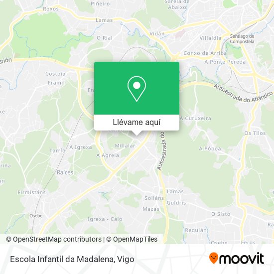 Mapa Escola Infantil da Madalena