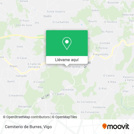 Mapa Cemiterio de Burres