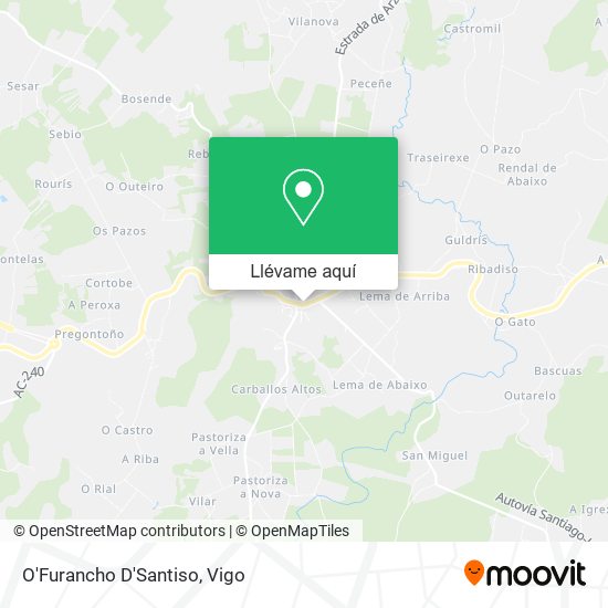 Mapa O'Furancho D'Santiso