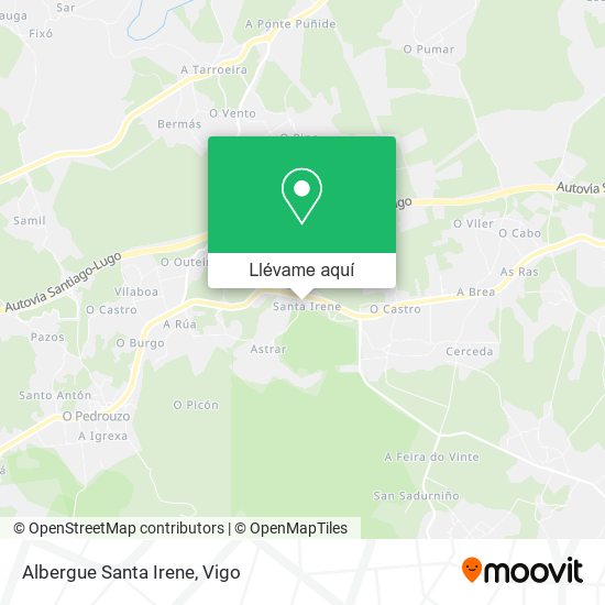 Mapa Albergue Santa Irene