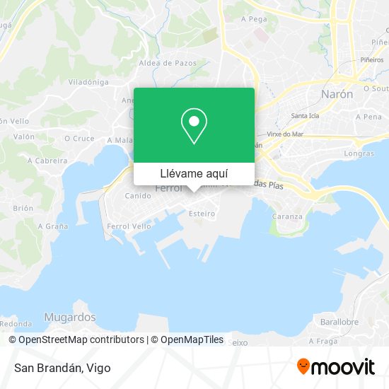 Mapa San Brandán
