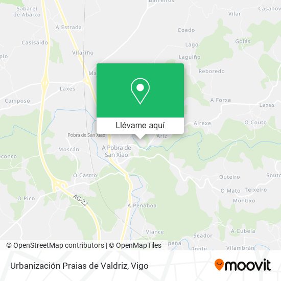 Mapa Urbanización Praias de Valdriz