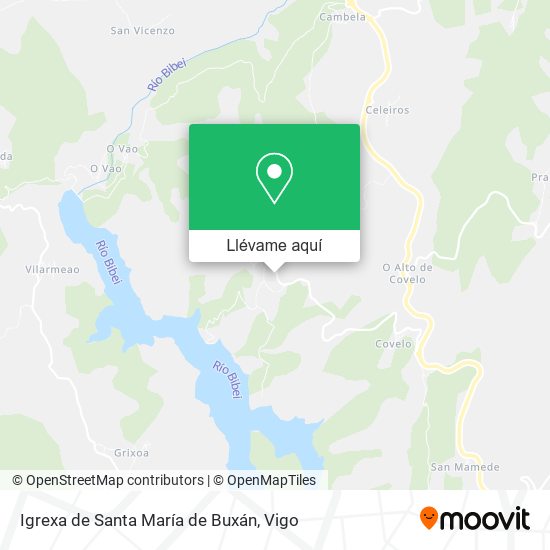 Mapa Igrexa de Santa María de Buxán