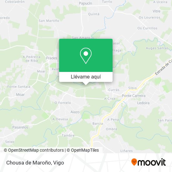 Mapa Chousa de Maroño