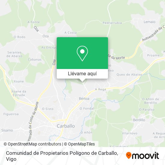 Mapa Comunidad de Propietarios Polígono de Carballo