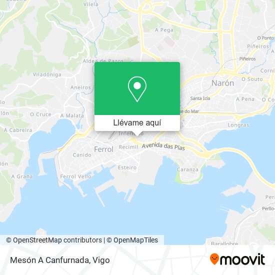 Mapa Mesón A Canfurnada