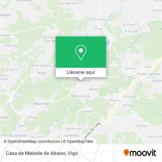 Mapa Casa de Meixide de Abaixo