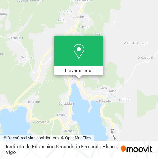 Mapa Instituto de Educación Secundaria Fernando Blanco