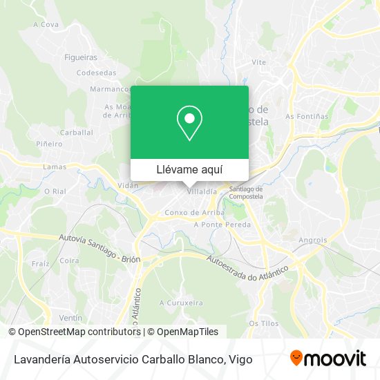 Mapa Lavandería Autoservicio Carballo Blanco