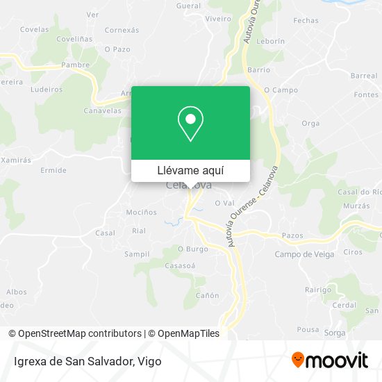Mapa Igrexa de San Salvador