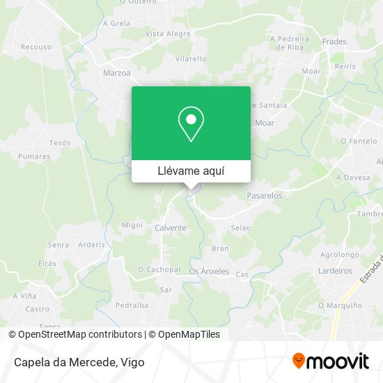 Mapa Capela da Mercede