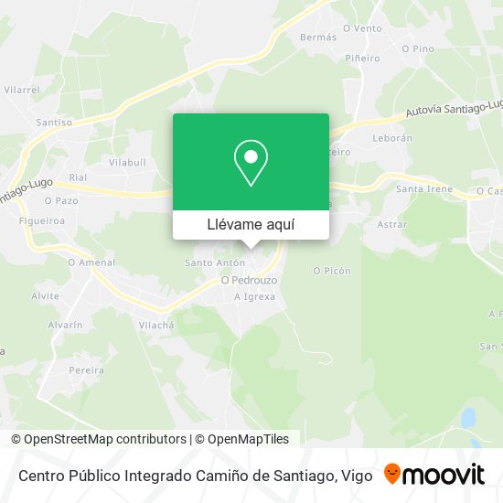 Mapa Centro Público Integrado Camiño de Santiago