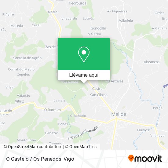 Mapa O Castelo / Os Penedos