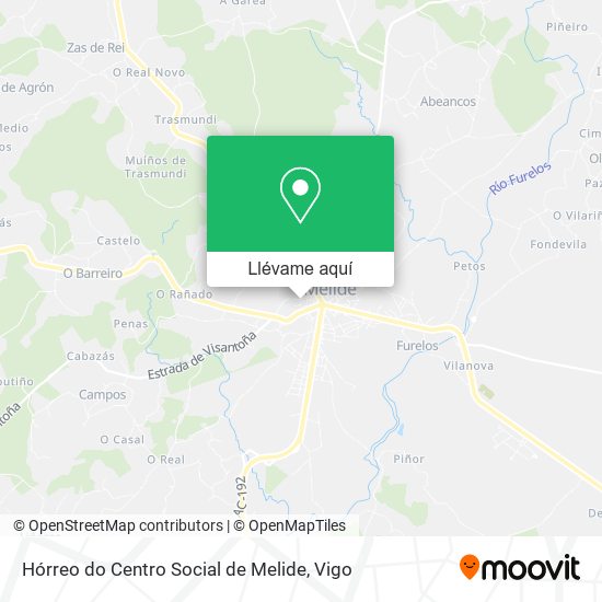 Mapa Hórreo do Centro Social de Melide