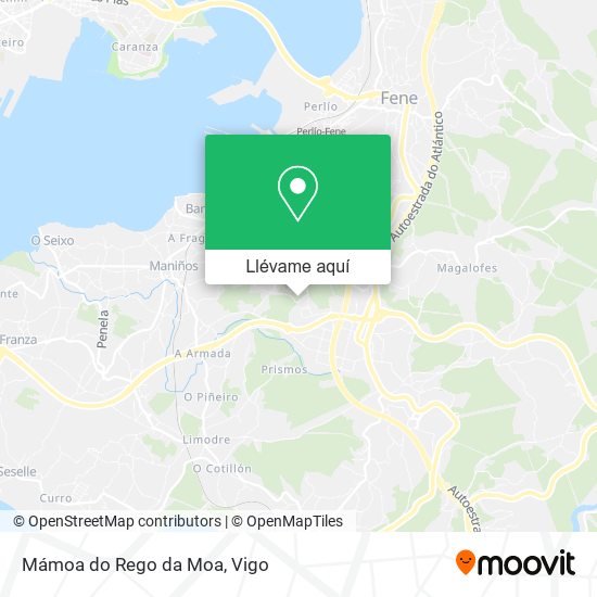 Mapa Mámoa do Rego da Moa