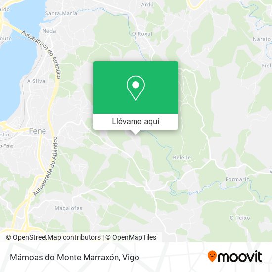 Mapa Mámoas do Monte Marraxón