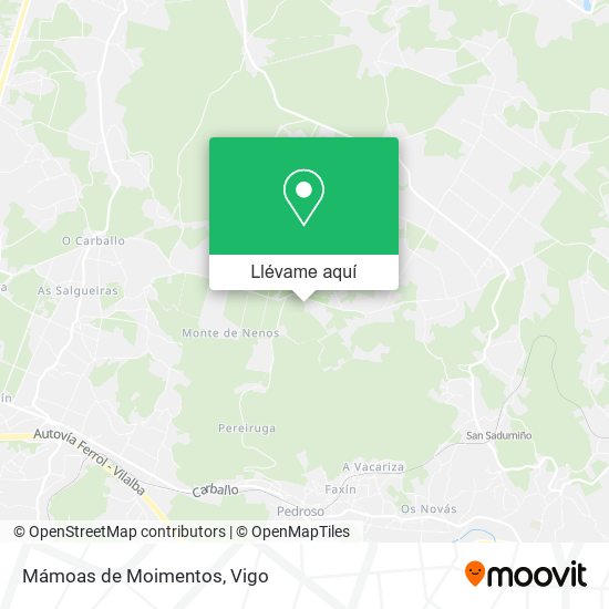 Mapa Mámoas de Moimentos
