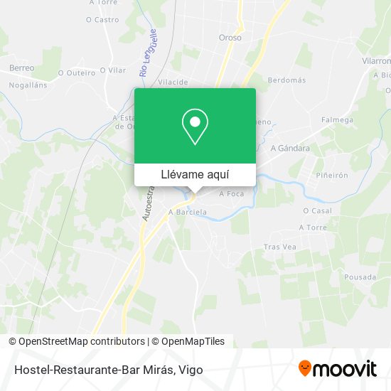 Mapa Hostel-Restaurante-Bar Mirás