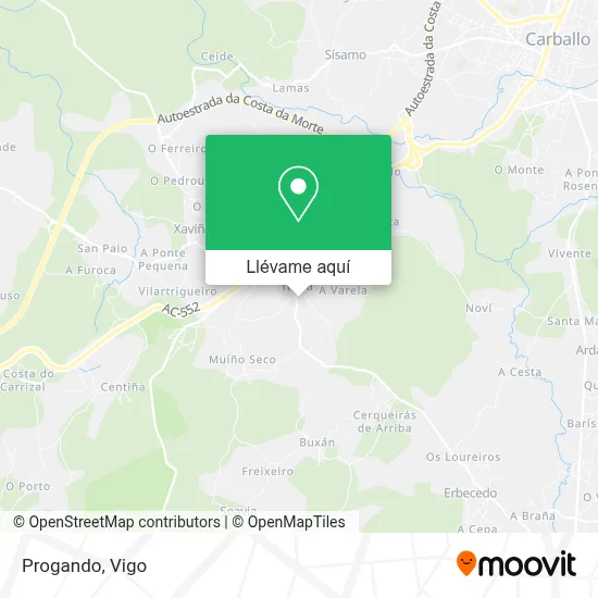 Mapa Progando