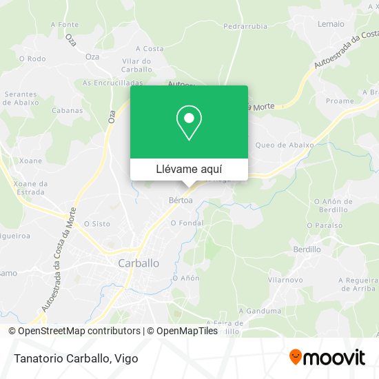 Mapa Tanatorio Carballo