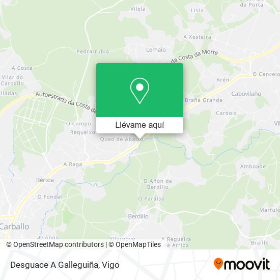 Mapa Desguace A Galleguiña