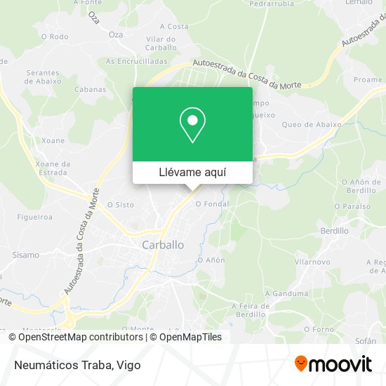 Mapa Neumáticos Traba