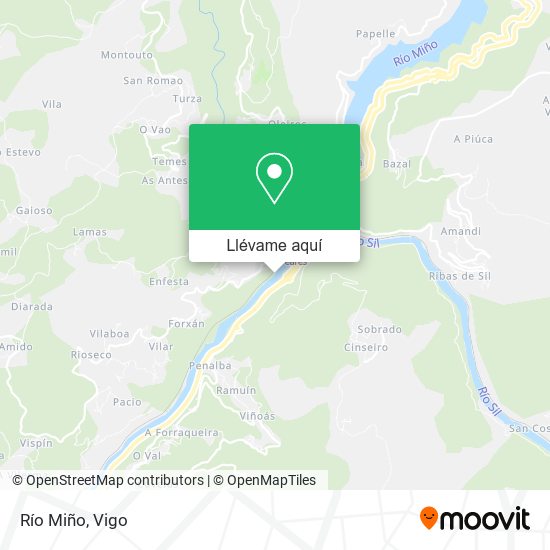 Mapa Río Miño