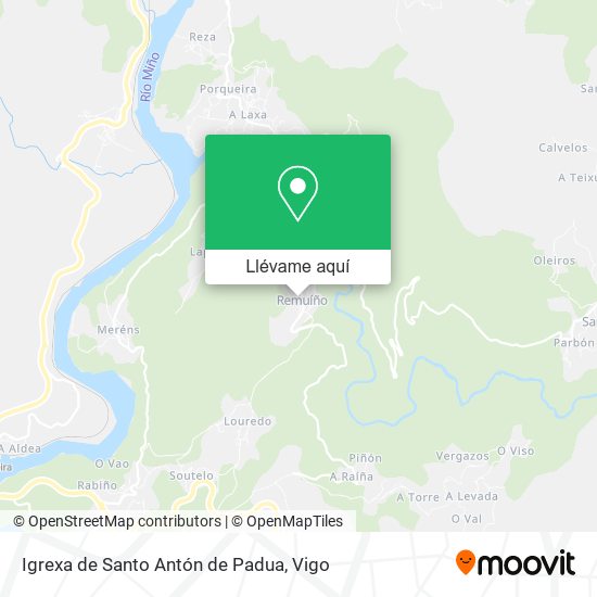 Mapa Igrexa de Santo Antón de Padua