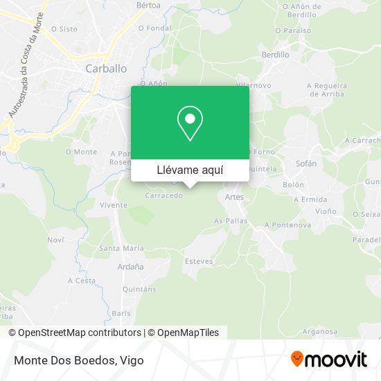Mapa Monte Dos Boedos