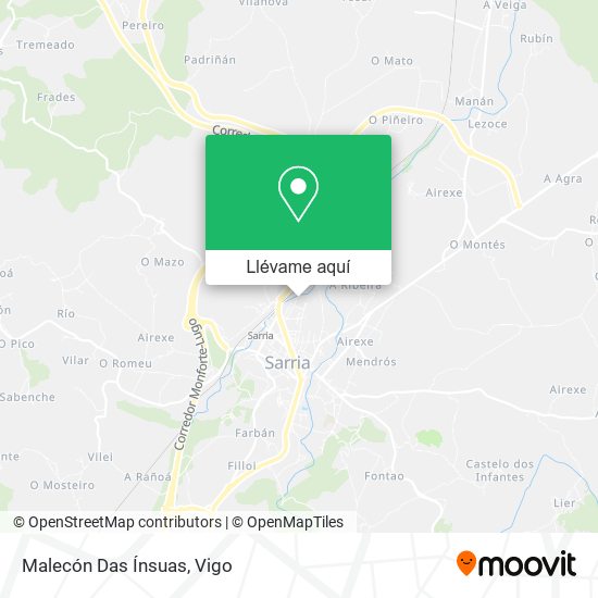 Mapa Malecón Das Ínsuas