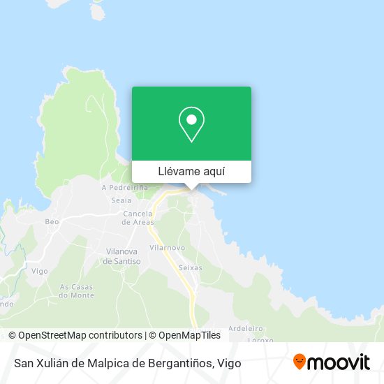 Mapa San Xulián de Malpica de Bergantiños