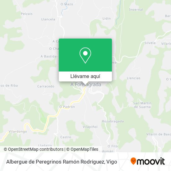 Mapa Albergue de Peregrinos Ramón Rodríguez