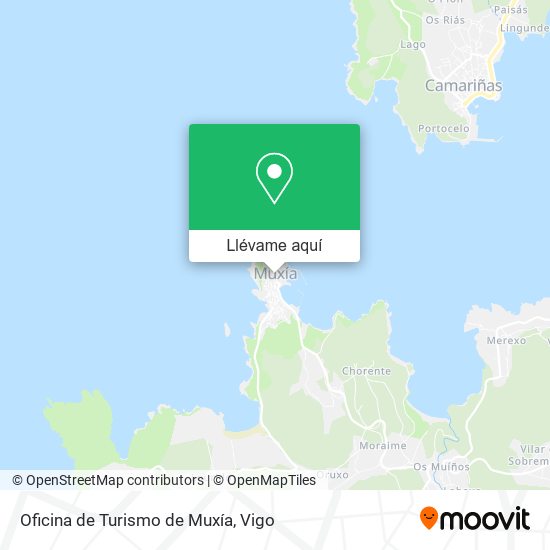 Mapa Oficina de Turismo de Muxía