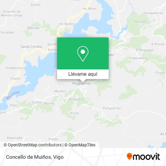 Mapa Concello de Muiños