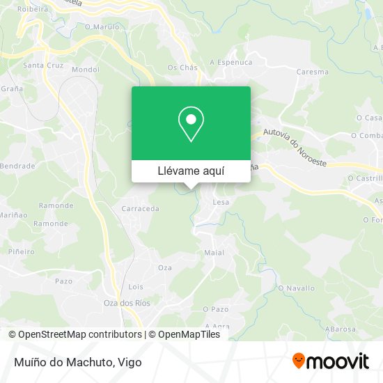 Mapa Muíño do Machuto