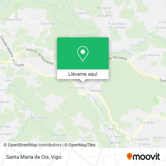 Mapa Santa María de Ois