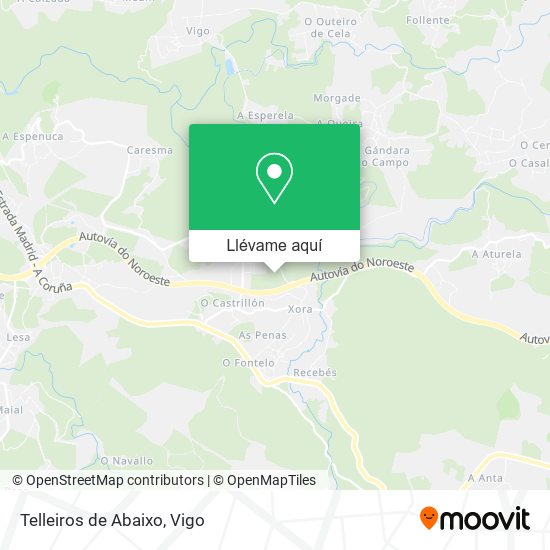 Mapa Telleiros de Abaixo