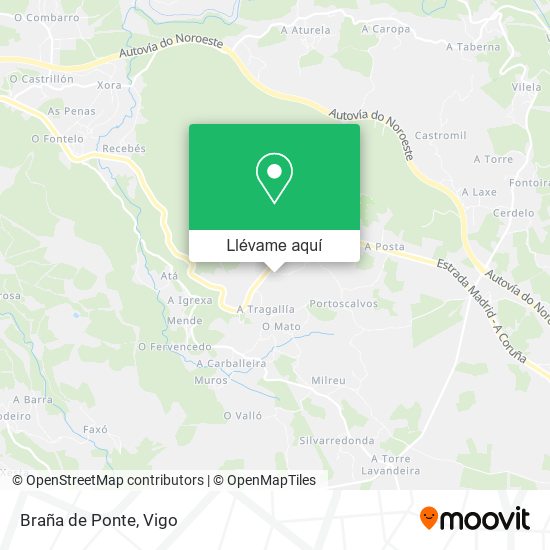 Mapa Braña de Ponte