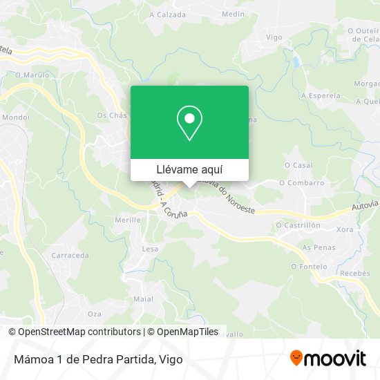 Mapa Mámoa 1 de Pedra Partida