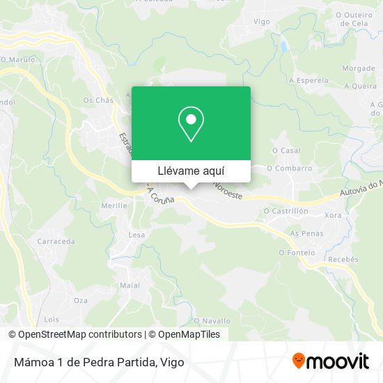 Mapa Mámoa 1 de Pedra Partida