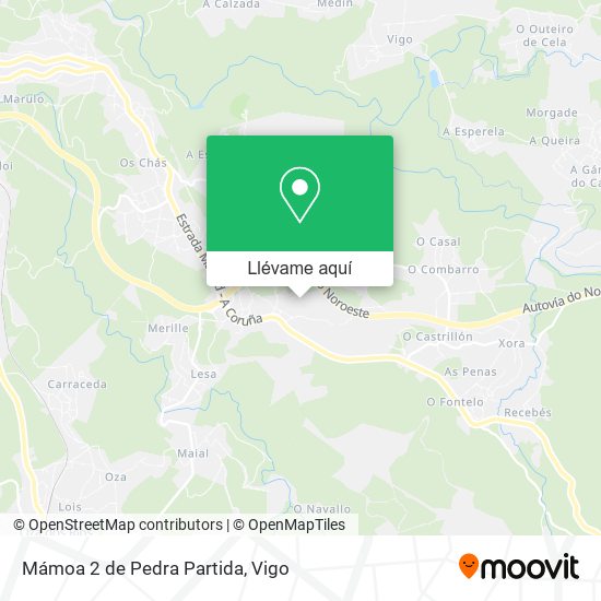 Mapa Mámoa 2 de Pedra Partida