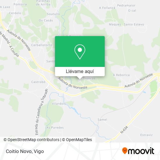 Mapa Coitío Novo