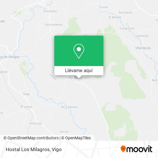 Mapa Hostal Los Milagros