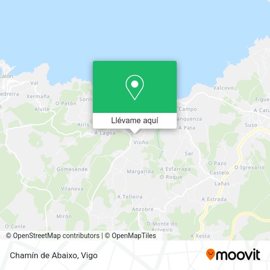 Mapa Chamín de Abaixo