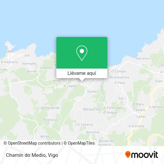 Mapa Chamín do Medio