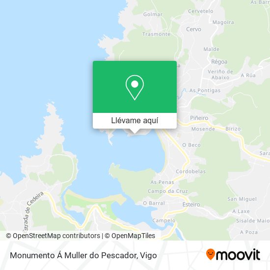 Mapa Monumento Á Muller do Pescador