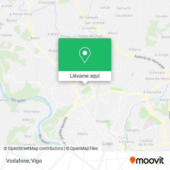 Mapa Vodafone